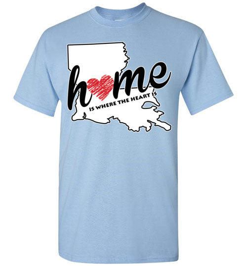 Louisiana Home. Adult. SS Tshirts