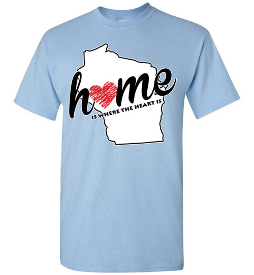 Wisconsin Home. Adult. SS Tshirt