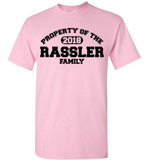 Property of Rassler Family. Adult. SS Tshirt