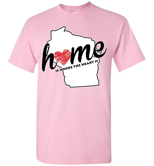 Wisconsin Home. Adult. SS Tshirt