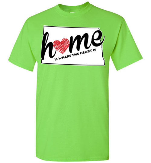 North Dakota Home. Adult. SS Tshirt