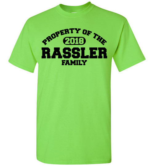 Property of Rassler Family. Youth. SS Tshirt