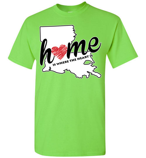 Louisiana Home. Adult. SS Tshirts