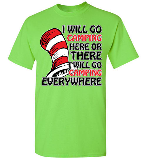 I will go camping. Youth. SS Tshirt
