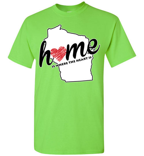 Wisconsin Home. Adult. SS Tshirt