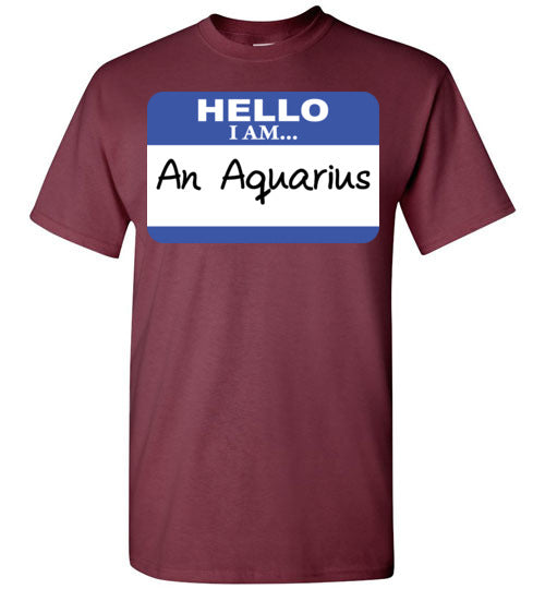 An Aquarius. Adult. SS Tshirt