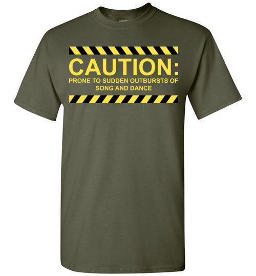 Caution, Song and Dance. Youth. SS Tshirt