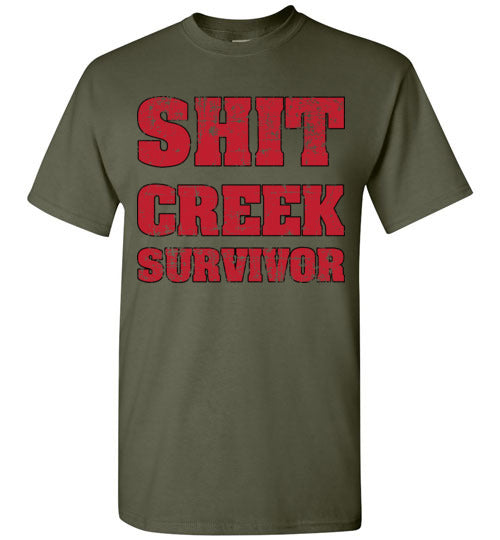 Shit Creek Red. Adult. SS Tshirts