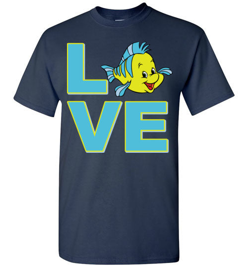 Love Flounder. Adult. SS Tshirt