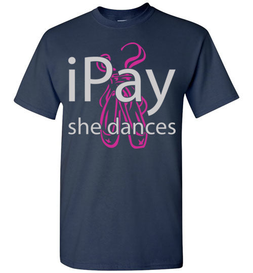 iPay she dances ballet. Adult. SS Tshirt