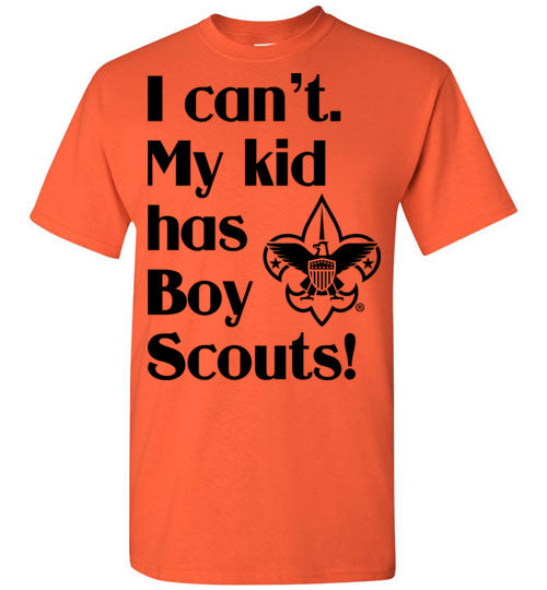 My kid has Boy Scouts SS Tshirt