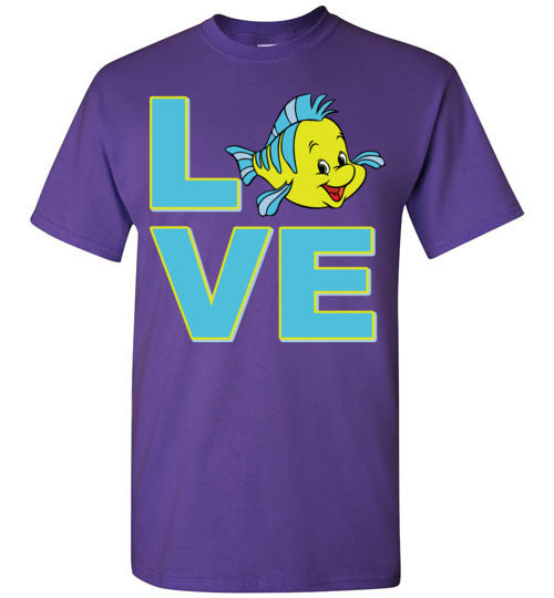 Love Flounder. Adult. SS Tshirt