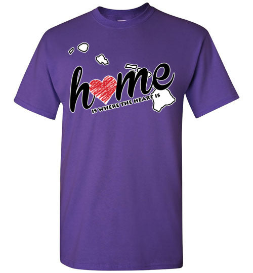 Hawaii Home. Adult. SS Tshirts