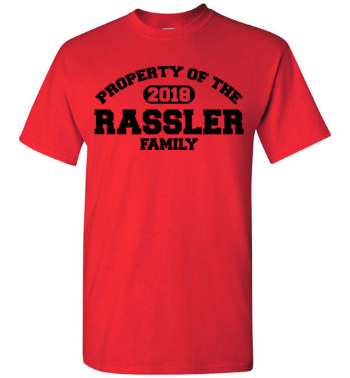 Property of Rassler Family. Adult. SS Tshirt