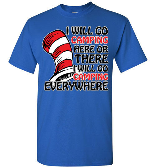 I will go camping. Youth. SS Tshirt