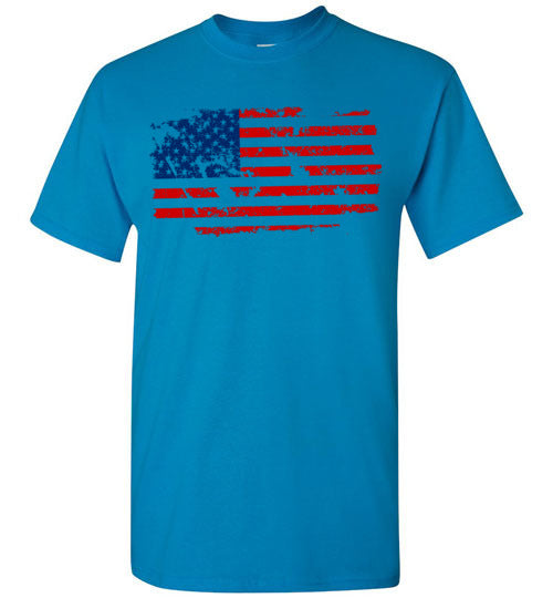 Distressed Flag. Youth. SS Tshirt