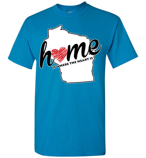 Wisconsin Home. Adult. SS Tshirt