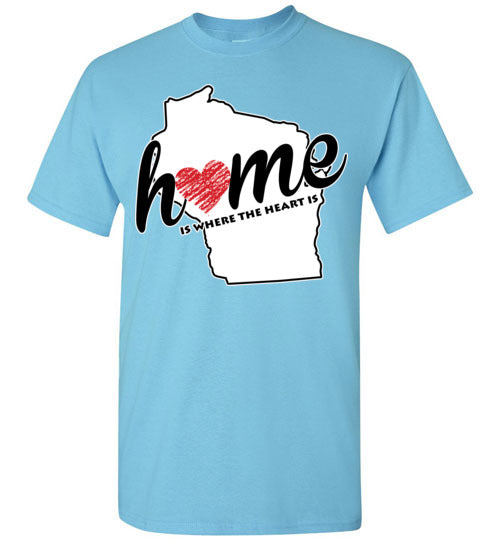 Wisconsin Home. Adult. SS Tshirt