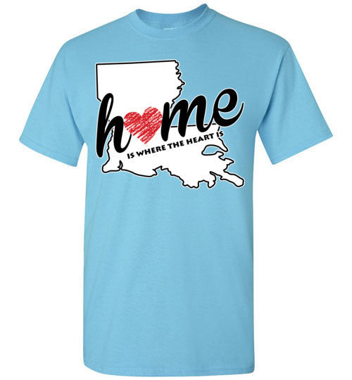 Louisiana Home. Adult. SS Tshirts