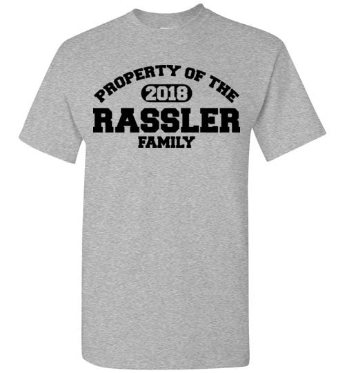 Property of Rassler Family. Adult. SS Tshirt