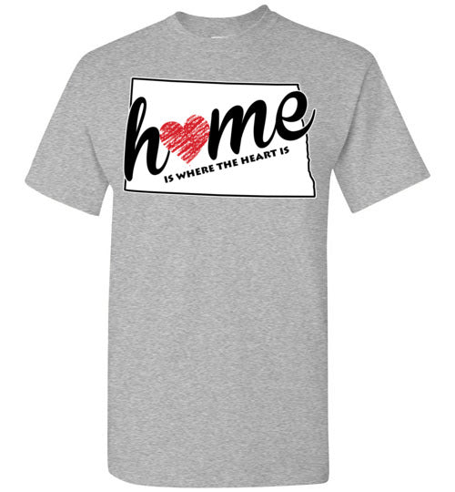 North Dakota Home. Adult. SS Tshirt