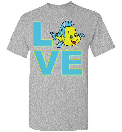 Love Flounder. Adult. SS Tshirt