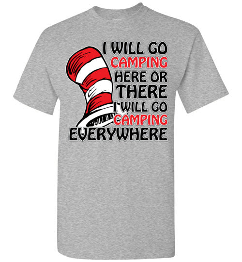 I will go camping. Youth. SS Tshirt