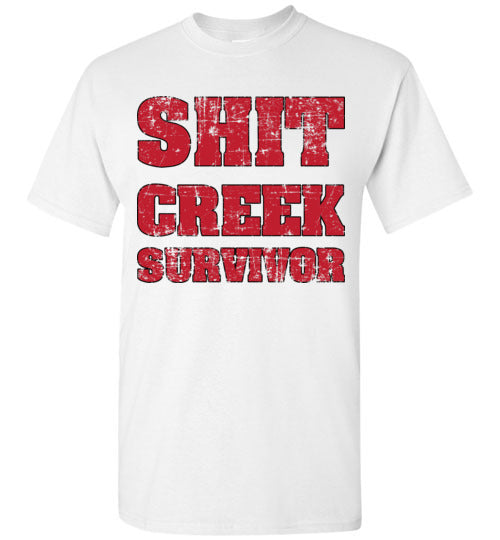 Shit Creek Red. Adult. SS Tshirts