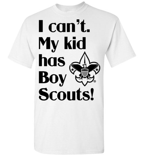 My kid has Boy Scouts SS Tshirt