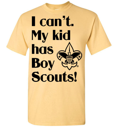 My kid has Boy Scouts SS Tshirt