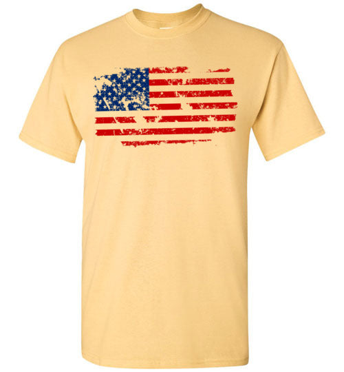 Distressed Flag. Adult. SS Tshirt