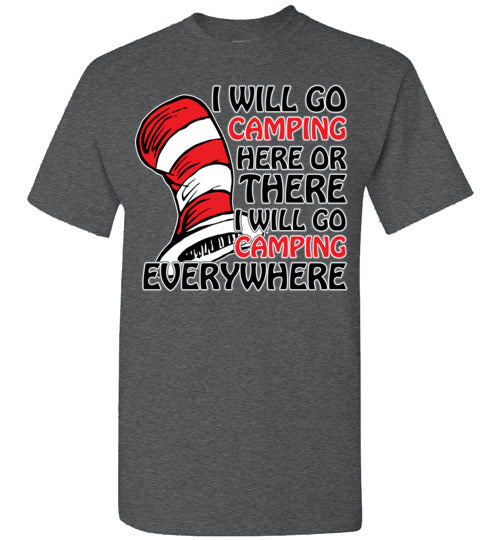 I will go camping. Youth. SS Tshirt