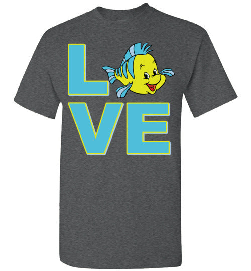 Love Flounder. Adult. SS Tshirt