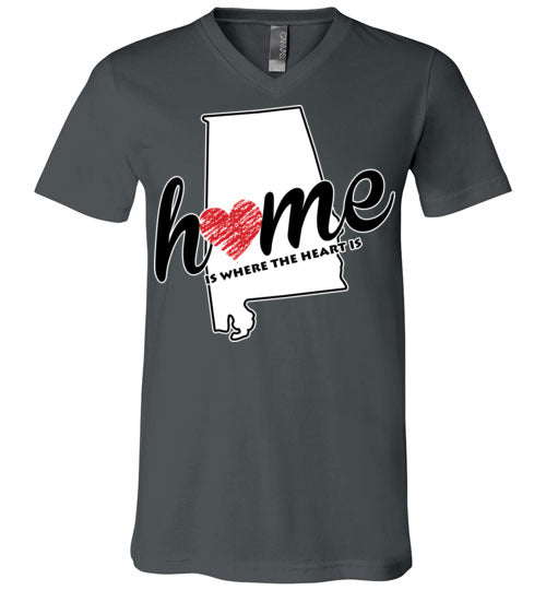 Alabama Home. Adult. Unisex Vneck