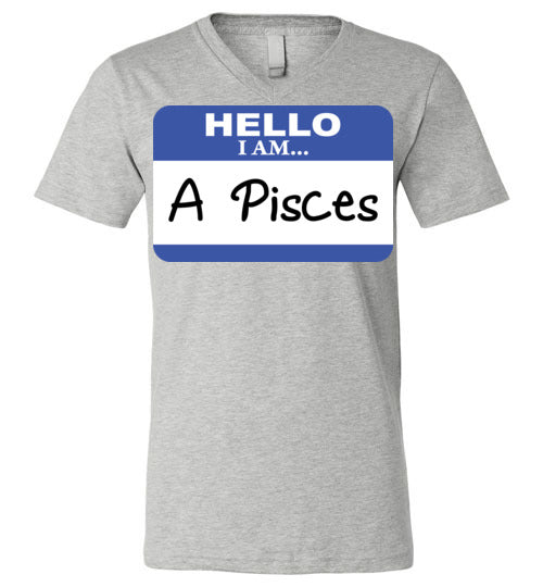 A Pisces. Adult. Unisex Vneck