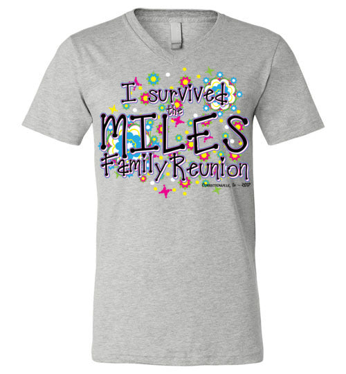 Butterflies and Flowers. Adult. Unisex Vneck
