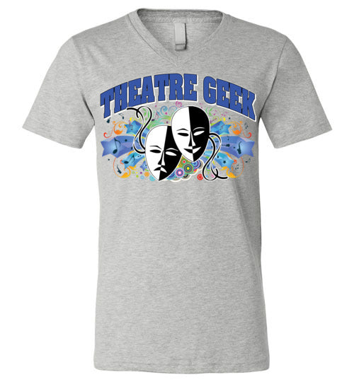Theatre Geek 1. adult. Unisex V-neck