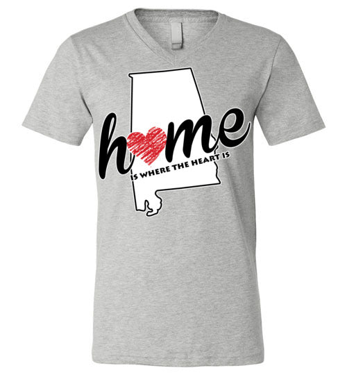 Alabama Home. Adult. Unisex Vneck