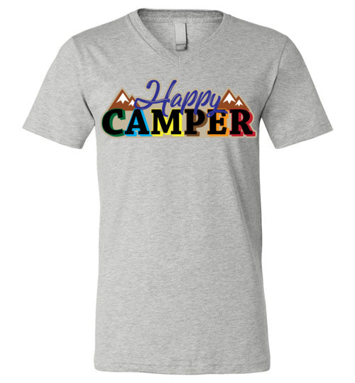 Happy Camper. Adult. Unisex Vneck