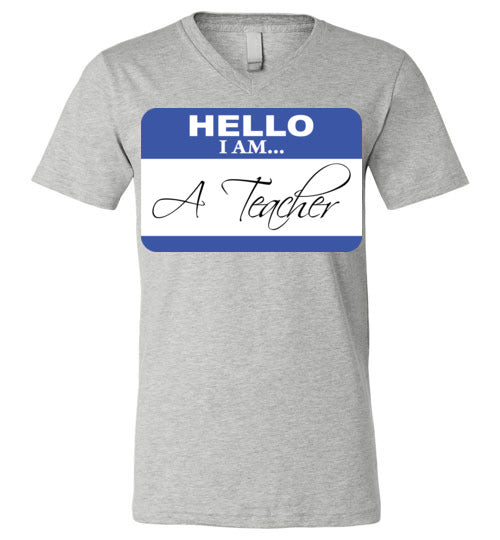 A Teacher. Unisex Vneck