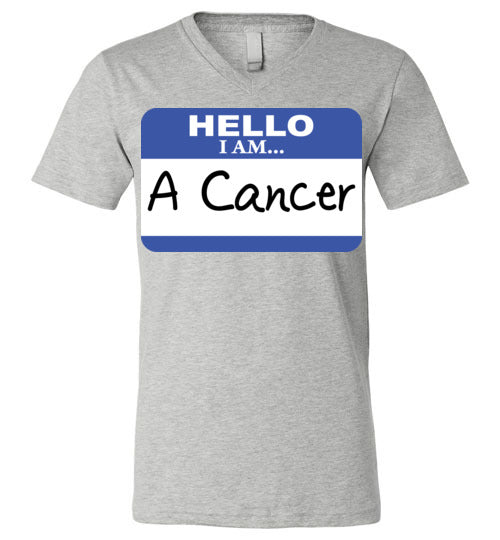 A Cancer. Adult. Unisex Vneck