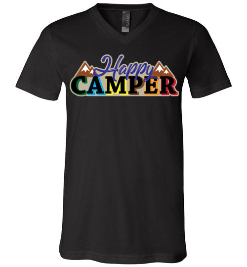 Happy Camper. Adult. Unisex Vneck
