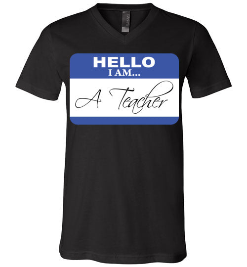 A Teacher. Unisex Vneck