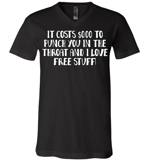 Throat Punch. Adult. Unisex Vneck