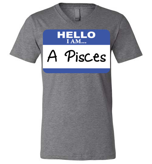 A Pisces. Adult. Unisex Vneck