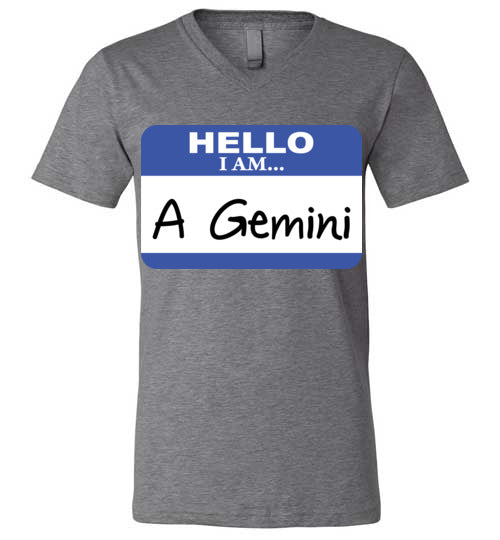 A Gemini. Adult. Unisex Vneck
