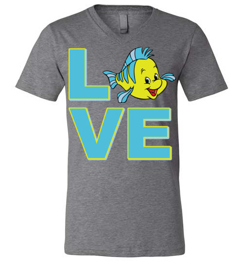 Love Flounder. Adult. Unisex Vneck