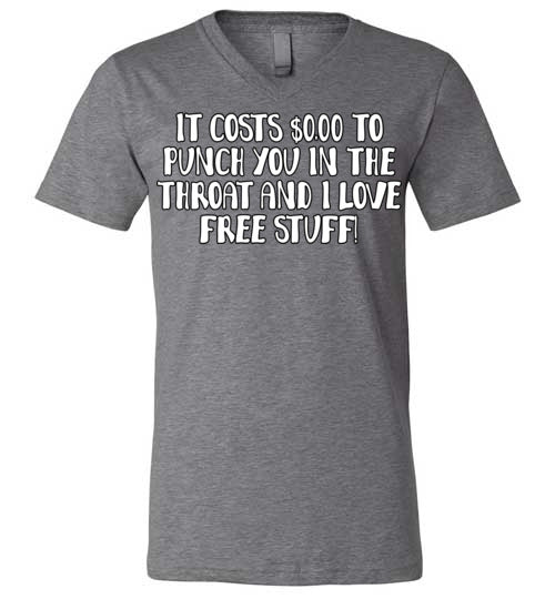 Throat Punch. Adult. Unisex Vneck