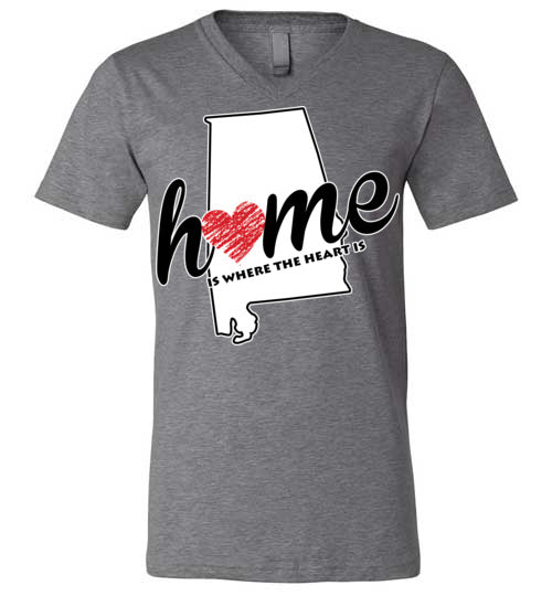Alabama Home. Adult. Unisex Vneck