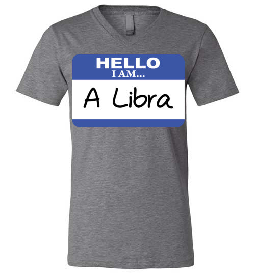 A Libra. Adult. Unisex Vneck